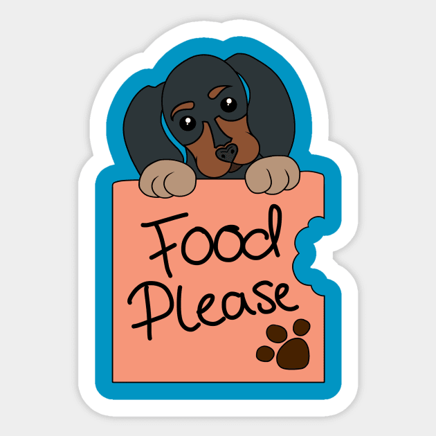 Food Please Sticker by missbmuffin